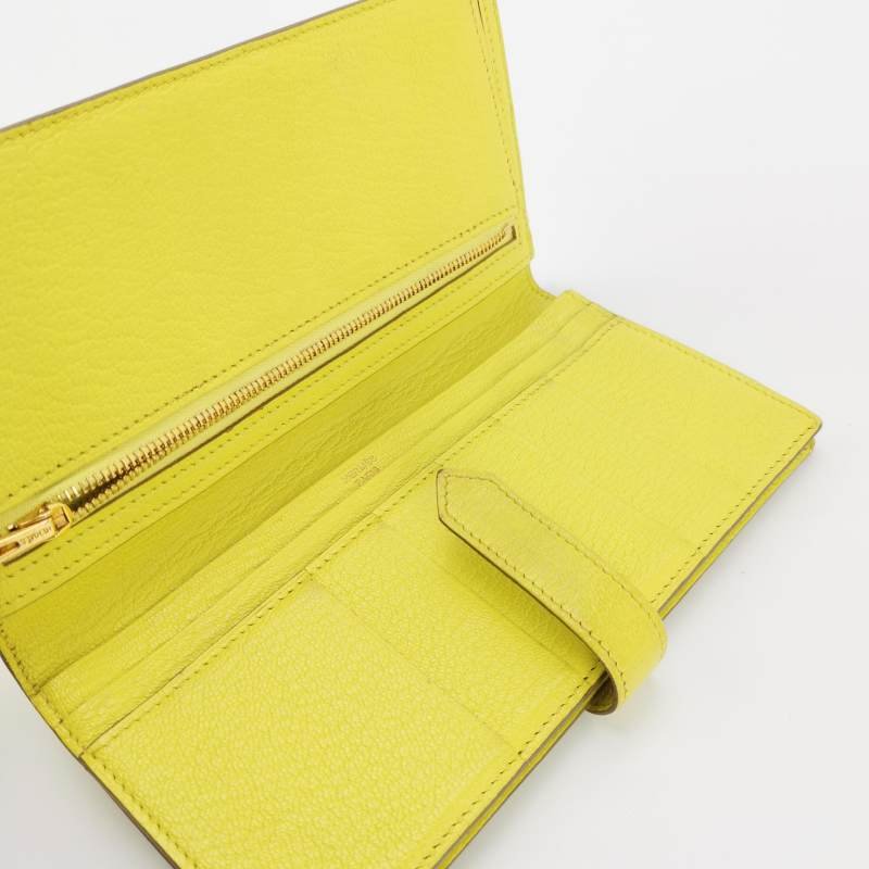 Hermes Bearn小號羊皮純色標誌H袢帶皮夾-5