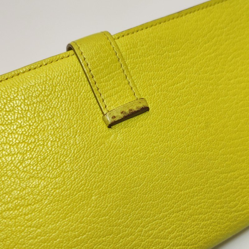 Hermes Bearn小號羊皮純色標誌H袢帶皮夾-17