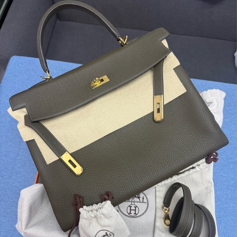 Hermes Kelly 35 橄欖綠