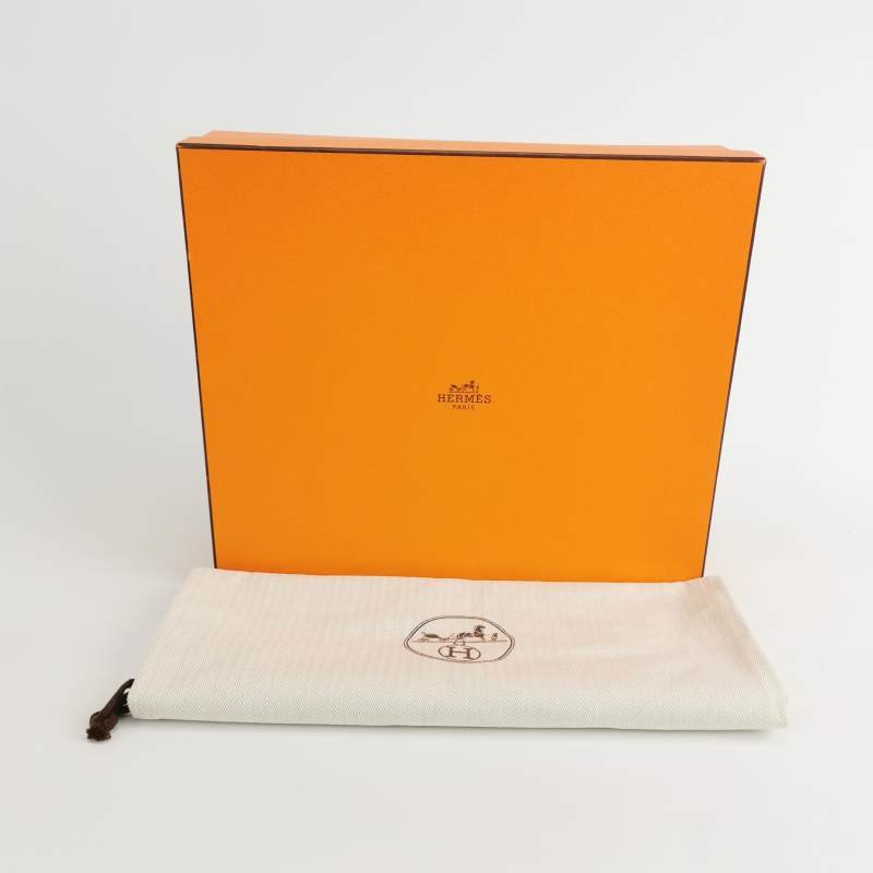 Hermes Steve Light斜挎包單肩包Togo牛皮銀扣8F錫器灰U刻-8