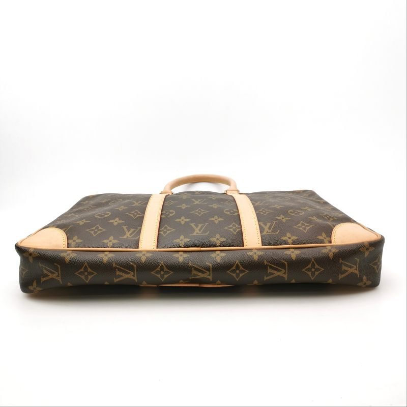 Louis Vuitton(LV)Porte Documents Voyage植革Monogram印花矩形手提包-5
