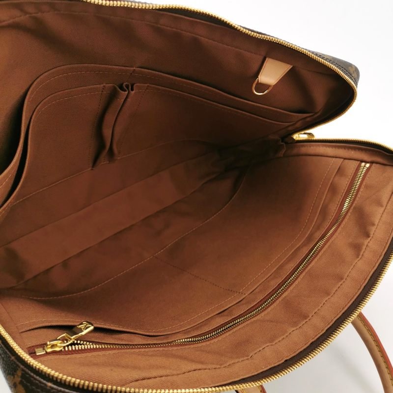 Louis Vuitton(LV)Porte Documents Voyage植革Monogram印花矩形手提包-6