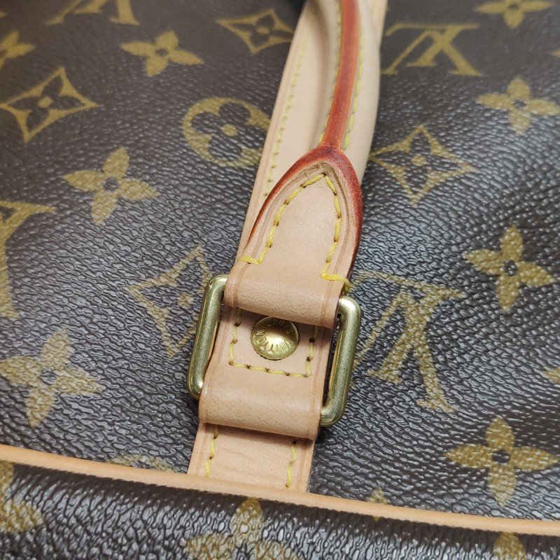 Louis Vuitton(LV)Porte Documents Voyage植革Monogram印花矩形手提包-10