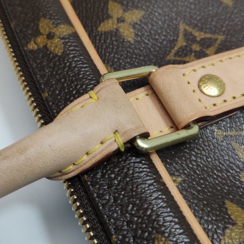 Louis Vuitton(LV)Porte Documents Voyage植革Monogram印花矩形手提包-12