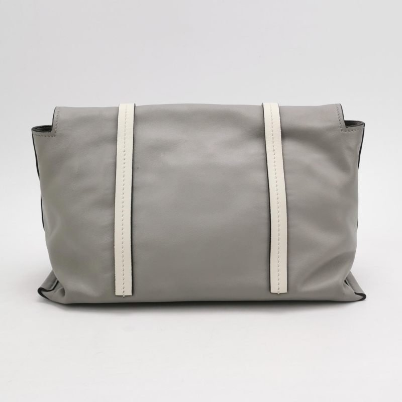 Miu Miu Grace Lux系列牛皮拼色字母Logo斜挎包單肩包-4