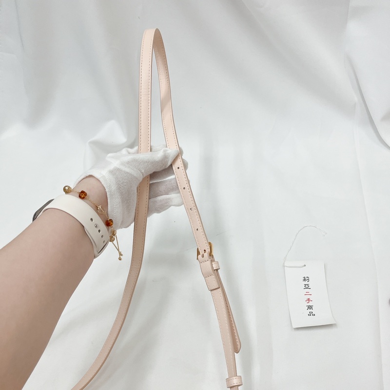 莉亞精品♡Burberry 格紋粉邊相機包 二手-12