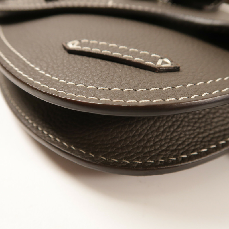 Dior 牛皮皮革Saddle Pouch Bag銀扣肩背袋-10