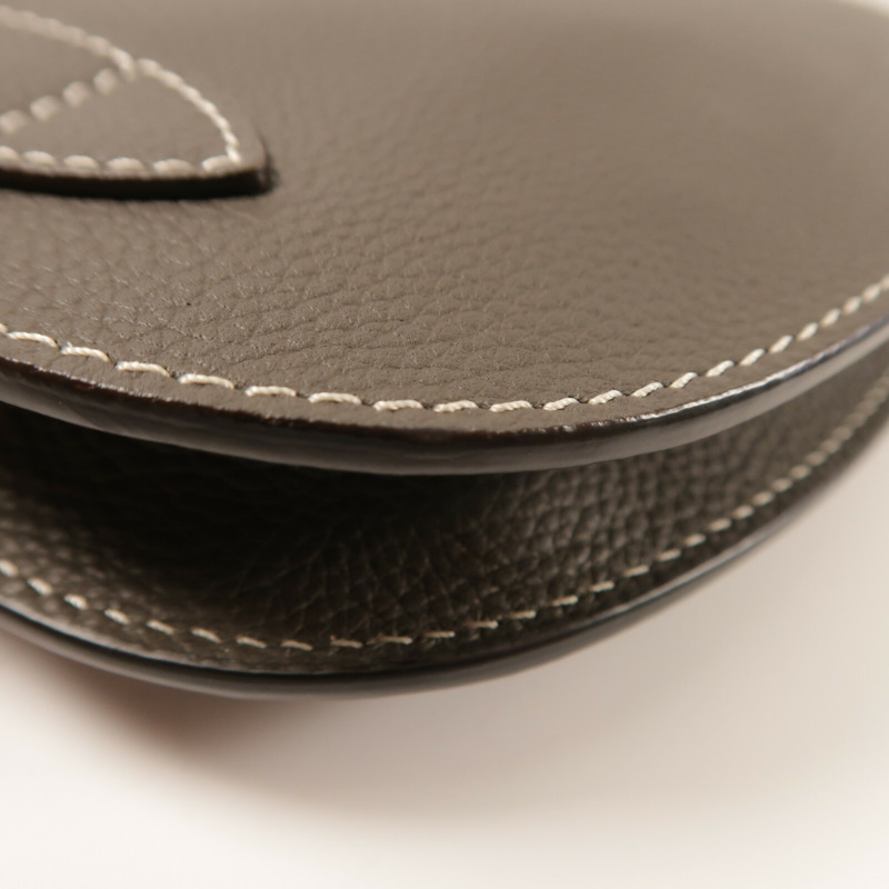 Dior 牛皮皮革Saddle Pouch Bag銀扣肩背袋-11