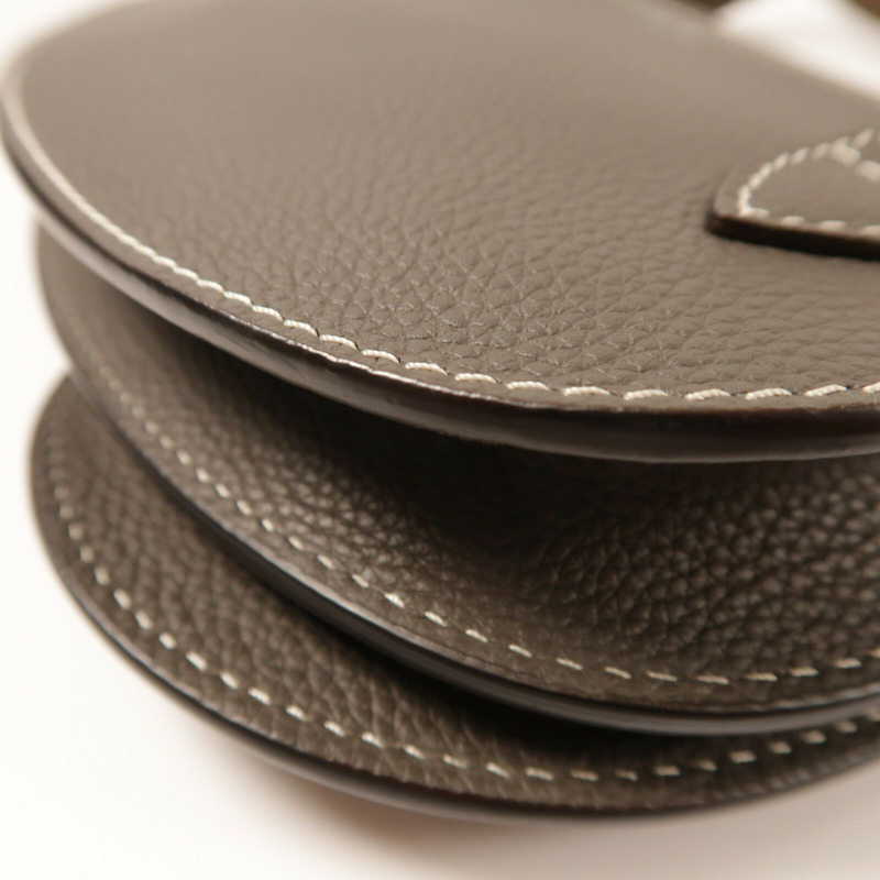 Dior 牛皮皮革Saddle Pouch Bag銀扣肩背袋-12