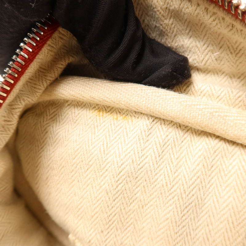 HERMES Clemence皮革Victoria 35銀扣手挽袋Rouge Garance-19