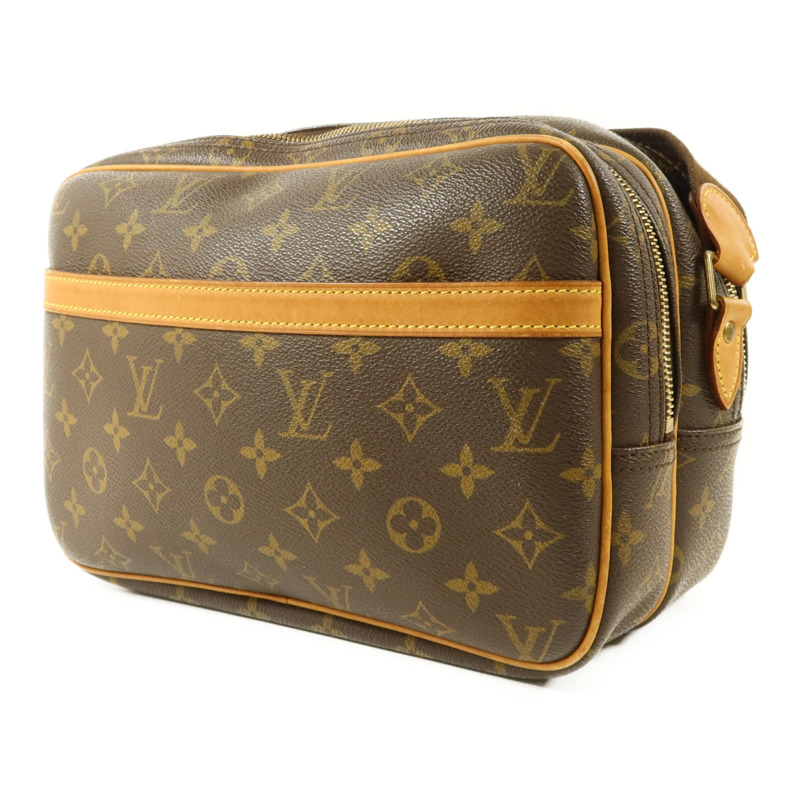 LOUIS VUITTON Monogram Reporter PM金扣肩背袋-2