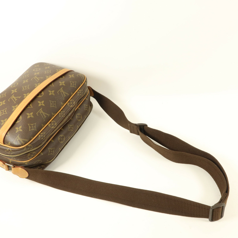 LOUIS VUITTON Monogram Reporter PM金扣肩背袋-8