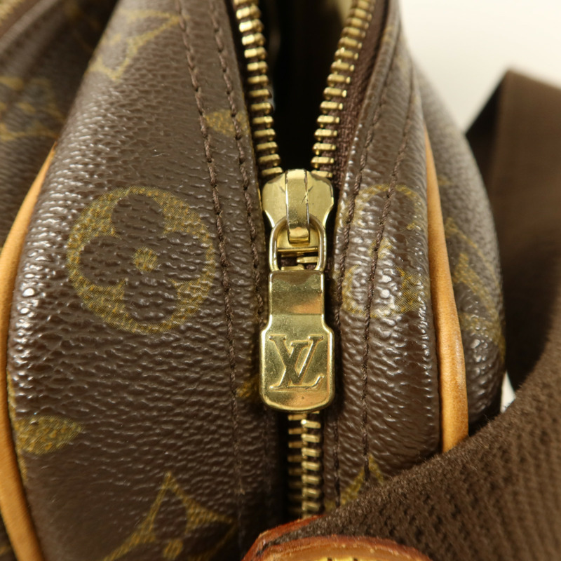 LOUIS VUITTON Monogram Reporter PM金扣肩背袋-9