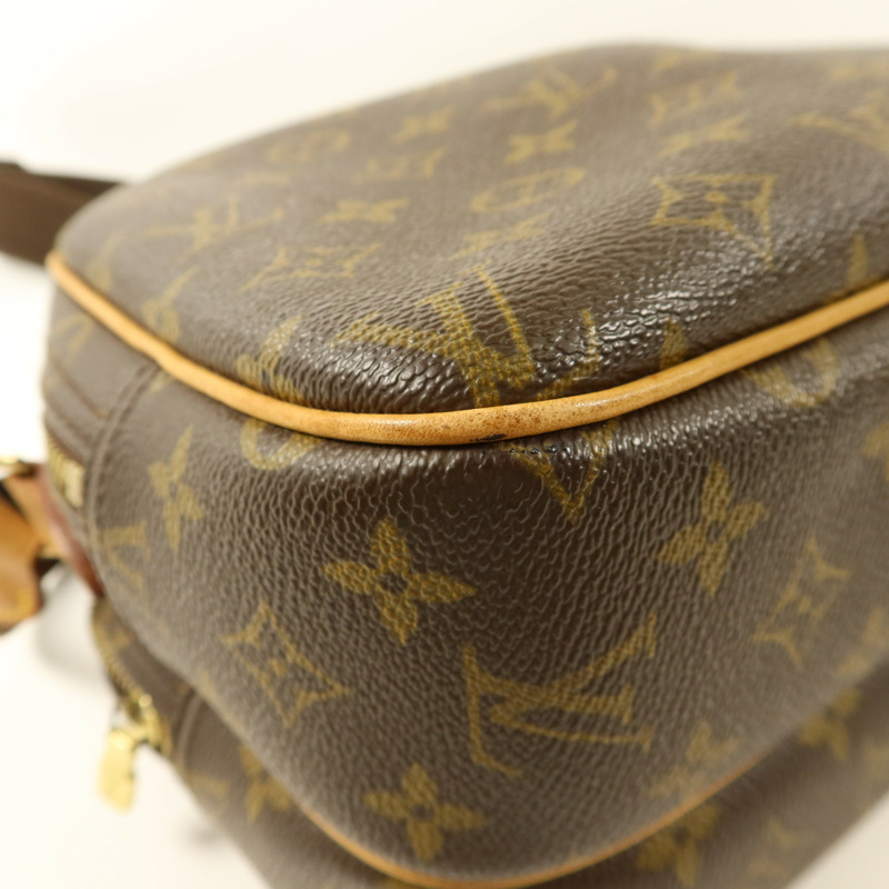 LOUIS VUITTON Monogram Reporter PM金扣肩背袋-14