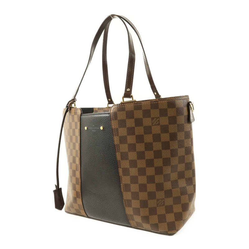 LOUIS VUITTON Damier Jersey金扣手挽肩背兩用袋-2