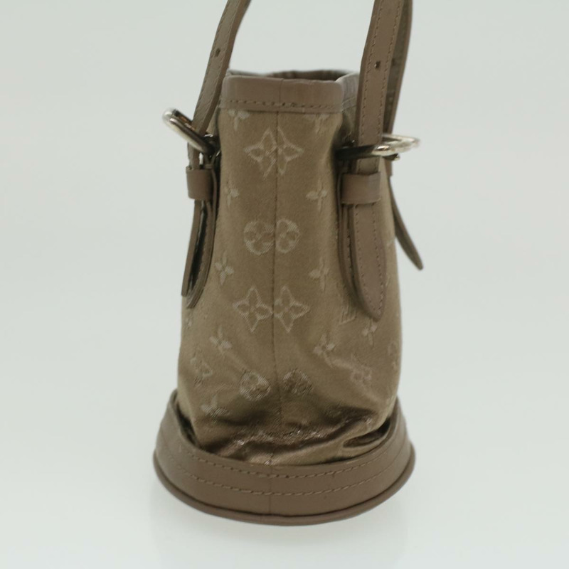 【日本直送】路易威登 Monogram Satin 小水桶手提包 米色 M92145 LV Auth am3521V-2