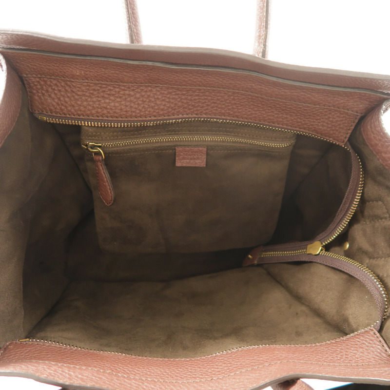 CELINE 牛皮皮革Mini Luggage金扣手挽袋-4