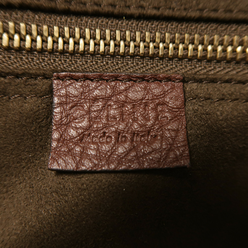 CELINE 牛皮皮革Mini Luggage金扣手挽袋-5