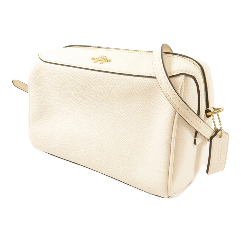 COACH 牛皮皮革Shoulder Bag金扣肩背袋-3