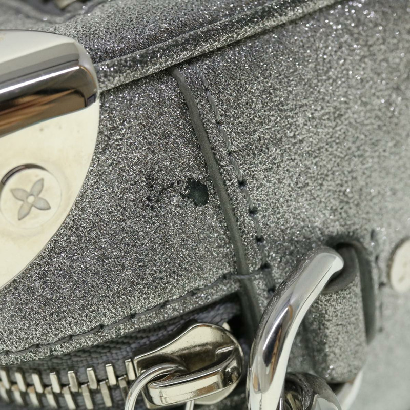 【日本直送】路易威登 Damier Glitter 迷你軟箱包 銀色 M59726 LV 正品 51371V-4