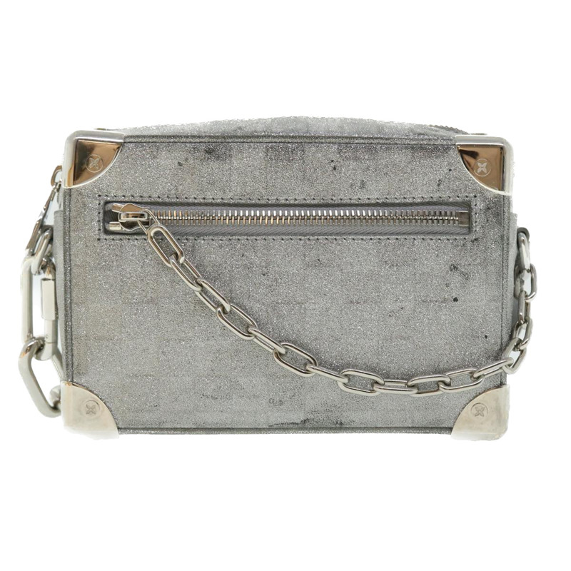 【日本直送】路易威登 Damier Glitter 迷你軟箱包 銀色 M59726 LV 正品 51371V-12