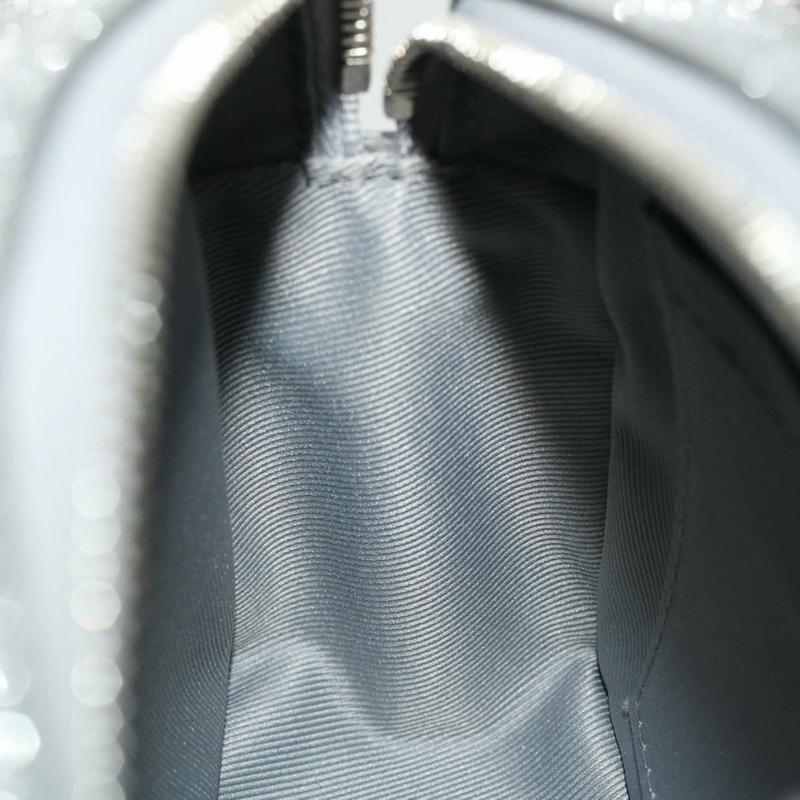 【日本直送】路易威登 Damier Glitter 迷你軟箱包 銀色 M59726 LV 正品 51371V-23