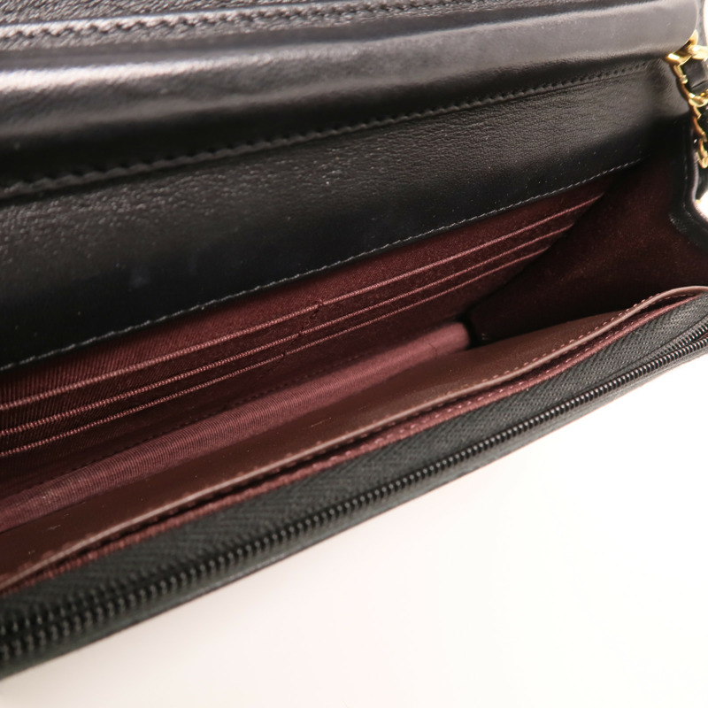 CHANEL 羊皮皮革Wallet On Chain金扣鏈帶肩背袋-4