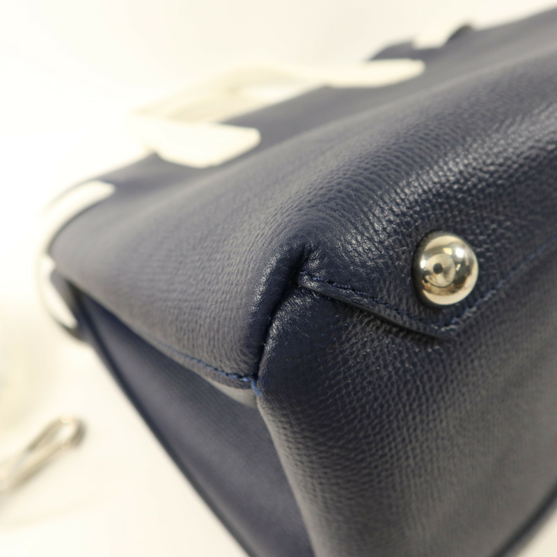 BURBERRY 牛皮皮革Banner Bag銀扣手挽肩背兩用袋-12