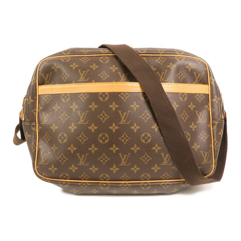 LOUIS VUITTON Monogram Reporter GM金扣肩背袋