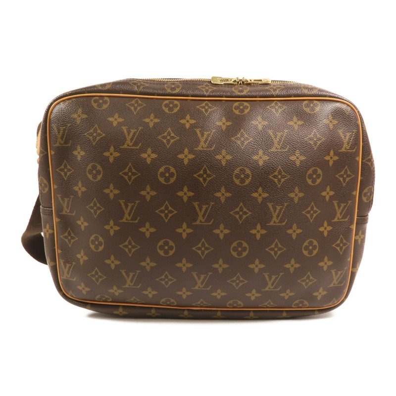 LOUIS VUITTON Monogram Reporter GM金扣肩背袋-1