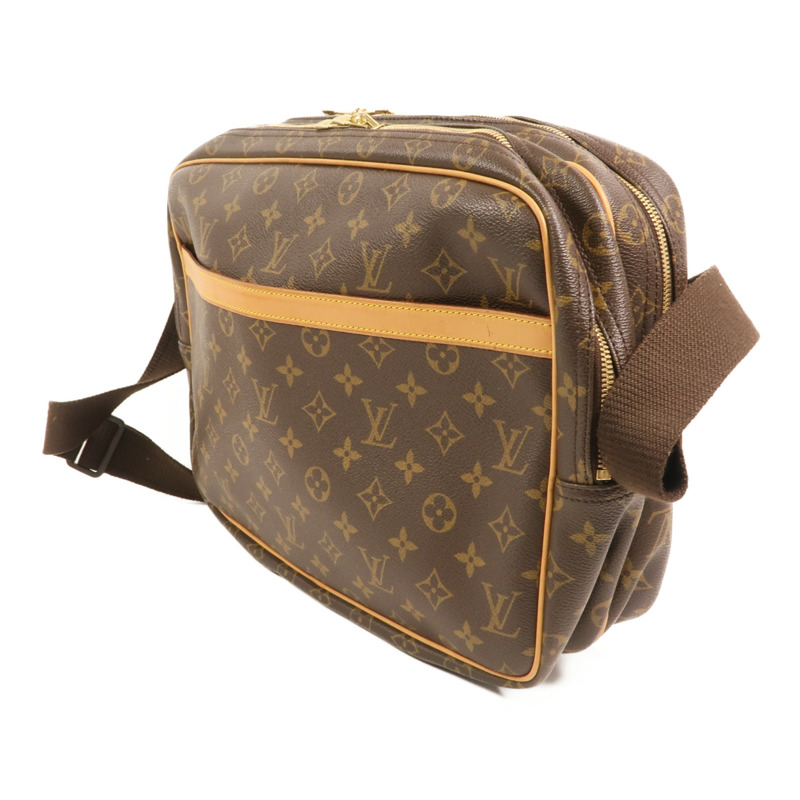LOUIS VUITTON Monogram Reporter GM金扣肩背袋-2