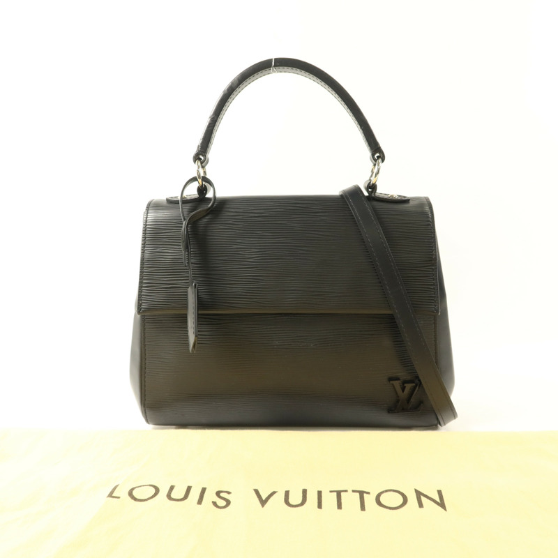 LOUIS VUITTON Epi Cluny BB銀扣手挽肩背兩用袋-9