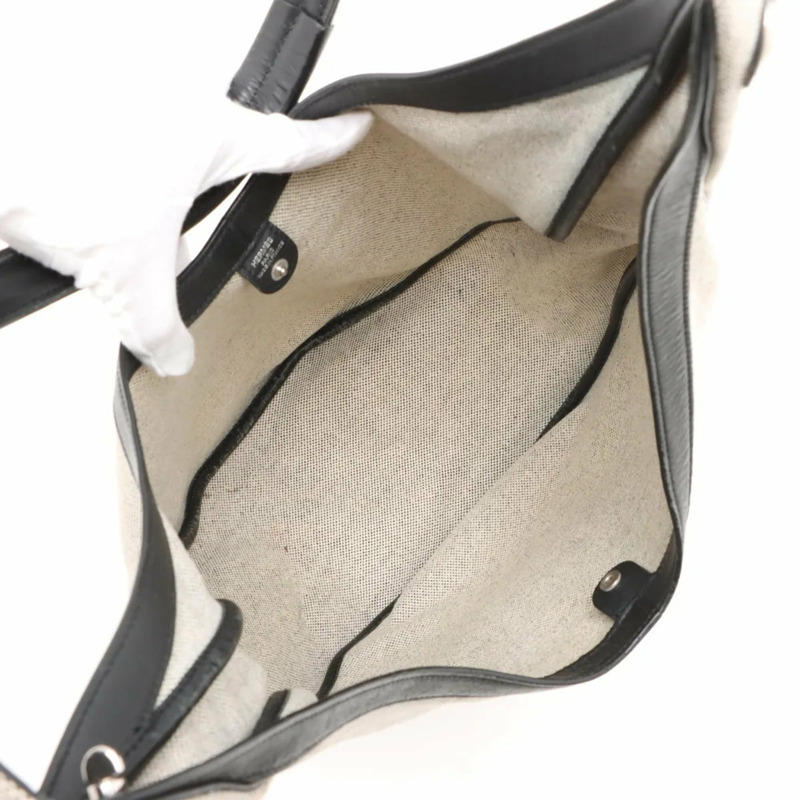 愛馬仕 Sac Le Co MM Toile H 皮革肩背包/手提包（女士）-6