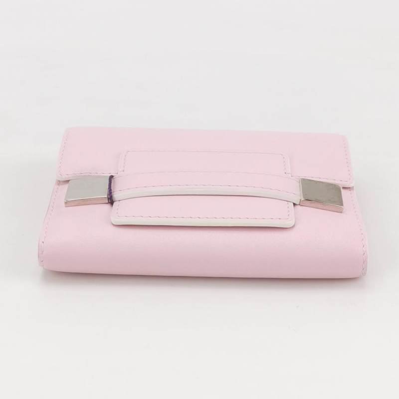 Delvaux牛皮純色子母包錢包-5