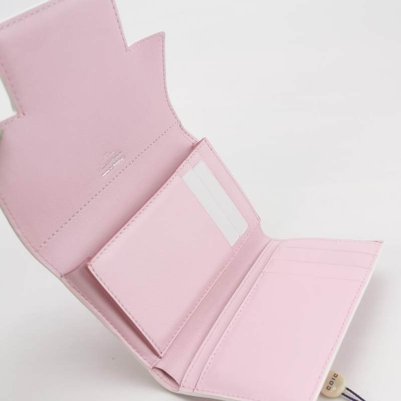 Delvaux牛皮純色子母包錢包-6