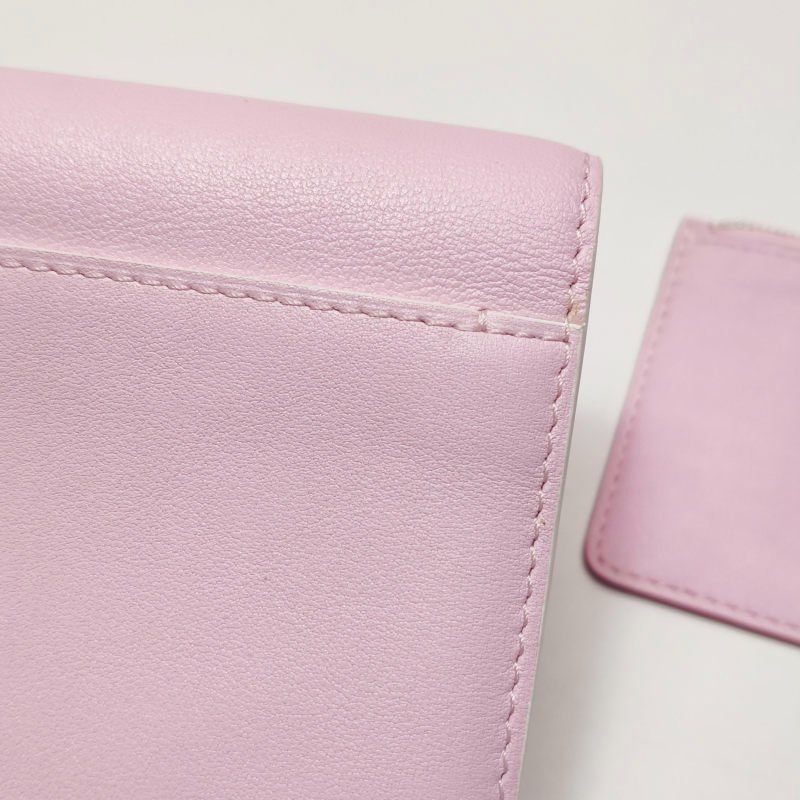 Delvaux牛皮純色子母包錢包-15