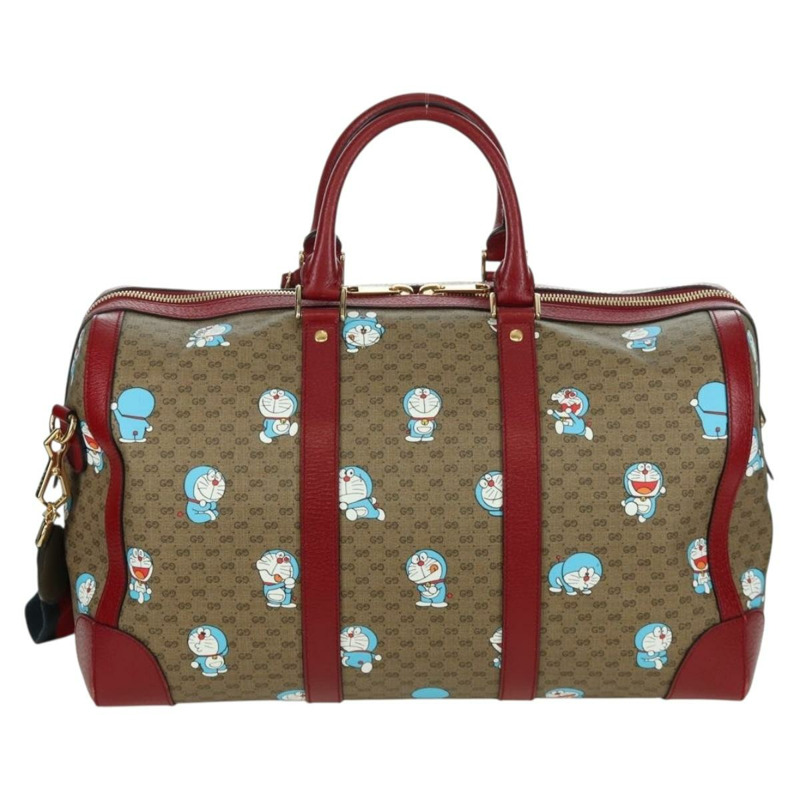 【日本直送】GUCCI Micro GG Supreme GUCCI × Doraemon 手提包 PVC 兩用 米色 647815 正品 167007SAM-1
