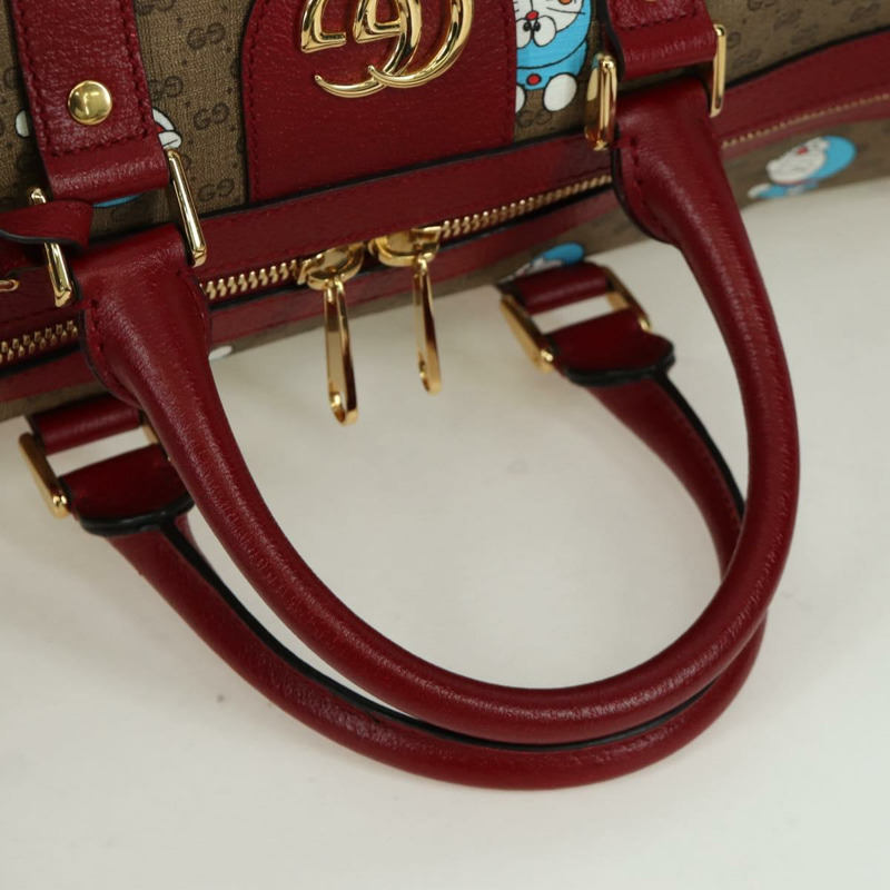 【日本直送】GUCCI Micro GG Supreme GUCCI × Doraemon 手提包 PVC 兩用 米色 647815 正品 167007SAM-6