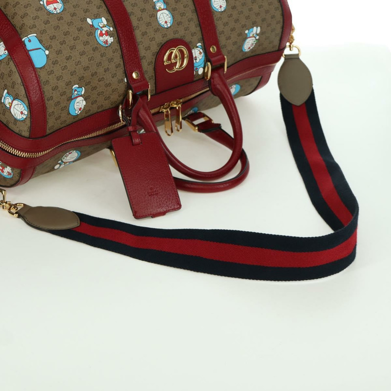 【日本直送】GUCCI Micro GG Supreme GUCCI × Doraemon 手提包 PVC 兩用 米色 647815 正品 167007SAM-7