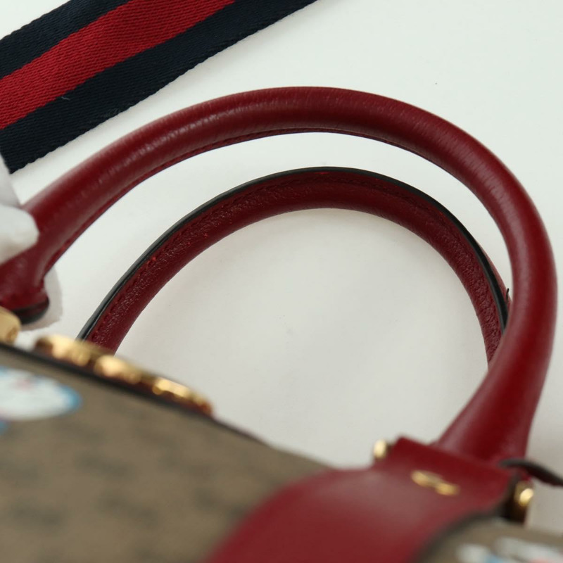 【日本直送】GUCCI Micro GG Supreme GUCCI × Doraemon 手提包 PVC 兩用 米色 647815 正品 167007SAM-13