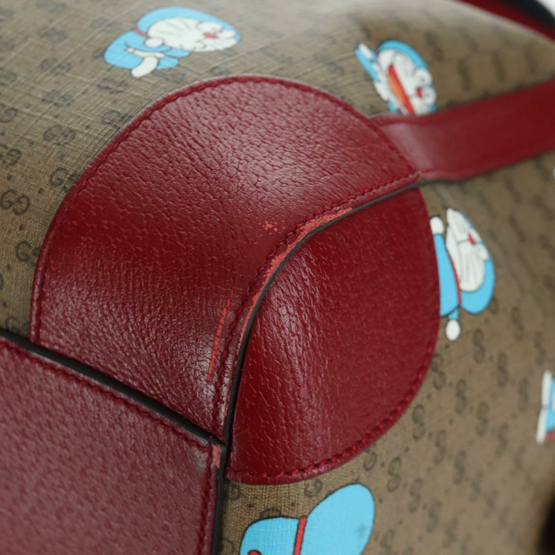 【日本直送】GUCCI Micro GG Supreme GUCCI × Doraemon 手提包 PVC 兩用 米色 647815 正品 167007SAM-15