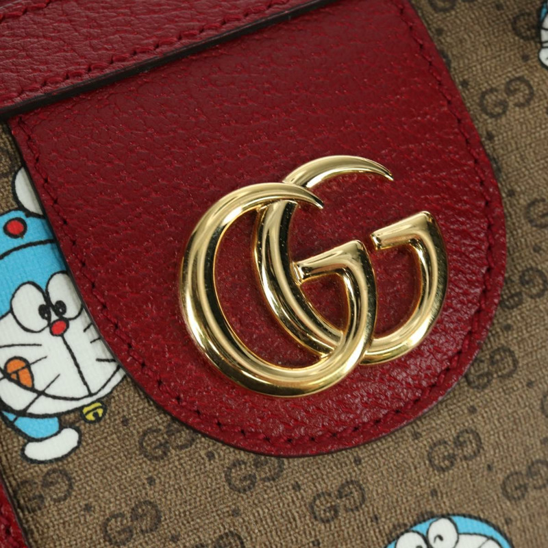 【日本直送】GUCCI Micro GG Supreme GUCCI × Doraemon 手提包 PVC 兩用 米色 647815 正品 167007SAM-19