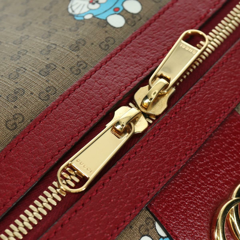 【日本直送】GUCCI Micro GG Supreme GUCCI × Doraemon 手提包 PVC 兩用 米色 647815 正品 167007SAM-21