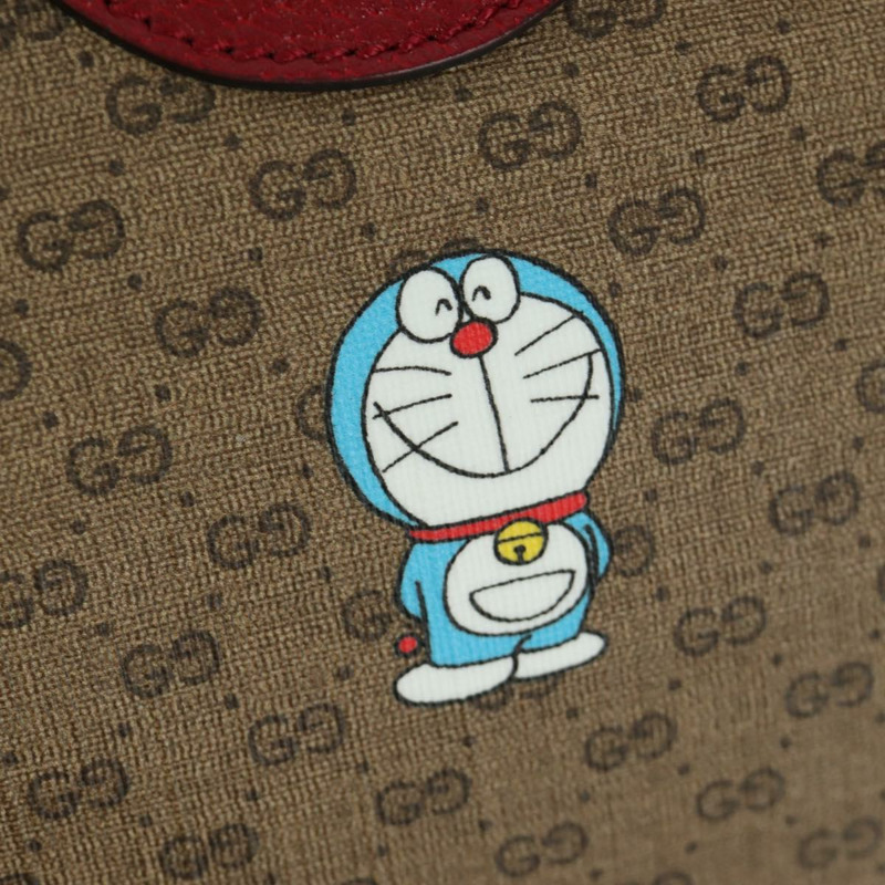 【日本直送】GUCCI Micro GG Supreme GUCCI × Doraemon 手提包 PVC 兩用 米色 647815 正品 167007SAM-22