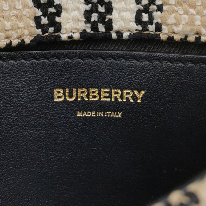 Burberry Lola蘿納包迷你拼色格紋編織絎縫斜挎包單肩包-7