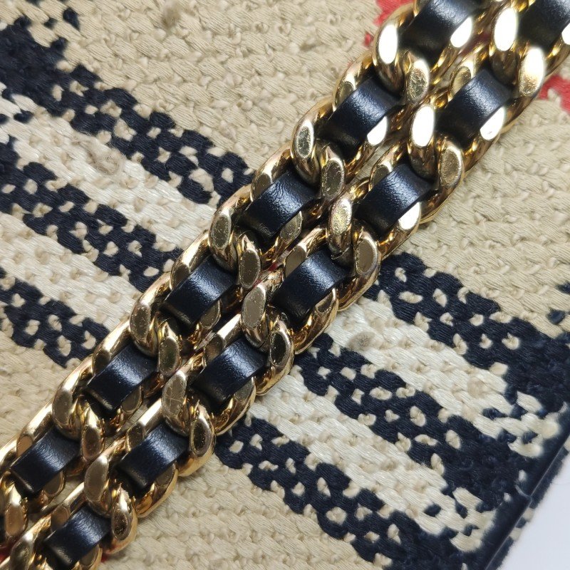 Burberry Lola蘿納包迷你拼色格紋編織絎縫斜挎包單肩包-9