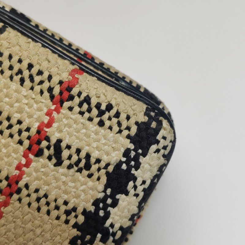 Burberry Lola蘿納包迷你拼色格紋編織絎縫斜挎包單肩包-17