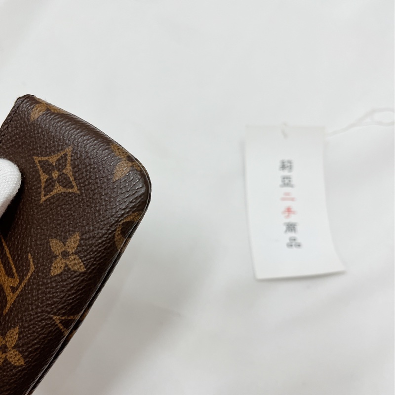 莉亞精品♡ LV M62650 鑰匙拉鍊零錢包 老花 二手-8