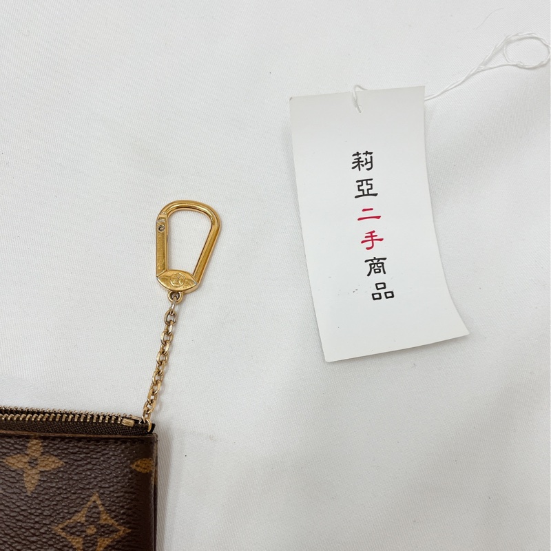 莉亞精品♡ LV M62650 鑰匙拉鍊零錢包 老花 二手-12