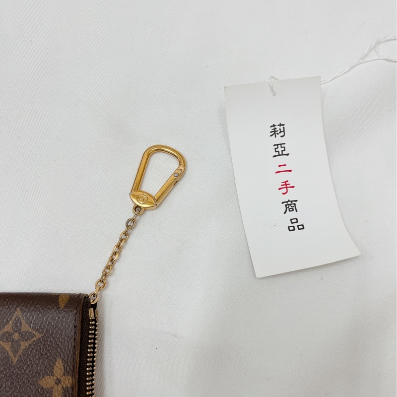 莉亞精品♡ LV M62650 鑰匙拉鍊零錢包 老花 二手-13